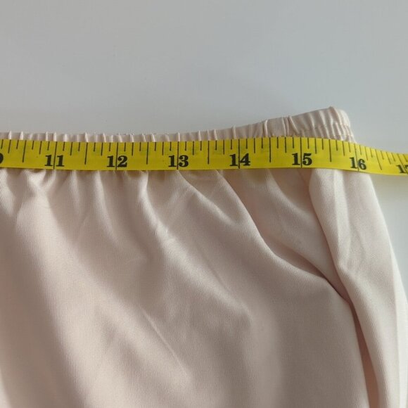 Mancyfit Cream Satin Chemise Skirt Slip with Elastic Waistband - Size XL NWT - Picture 7 of 8